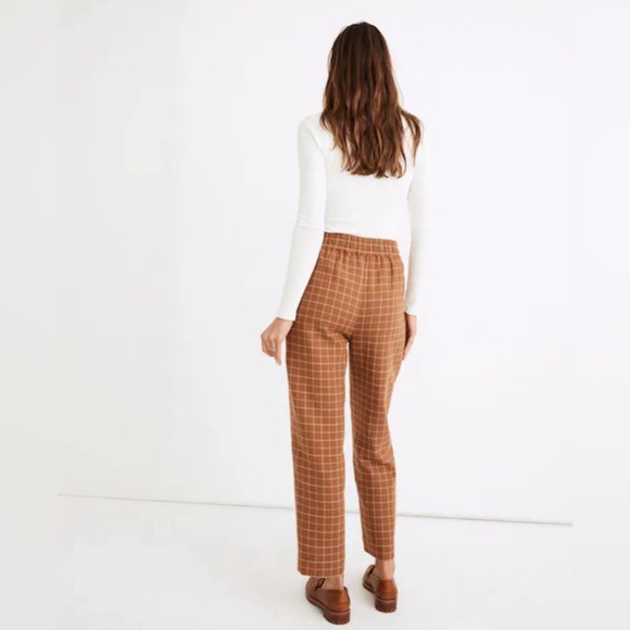 Madewell High Waist Windowpane Trousers - Picture 2 of 6